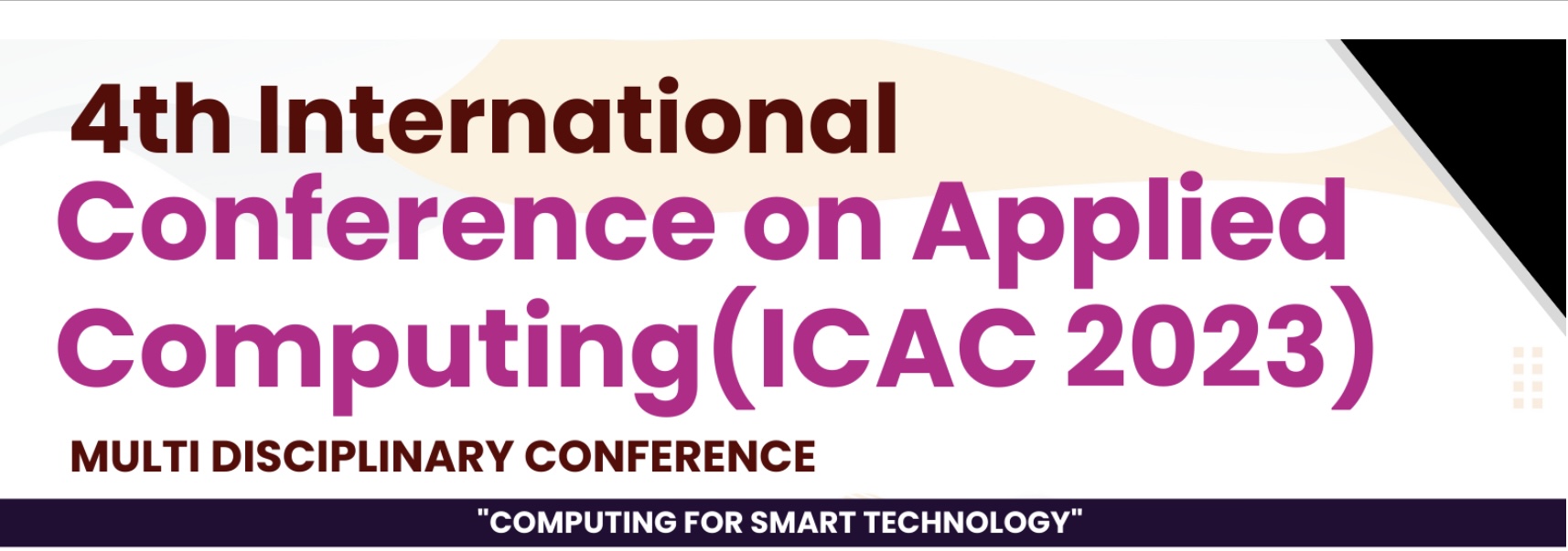 Image of The 4th International Conference on Applied Computing 2023